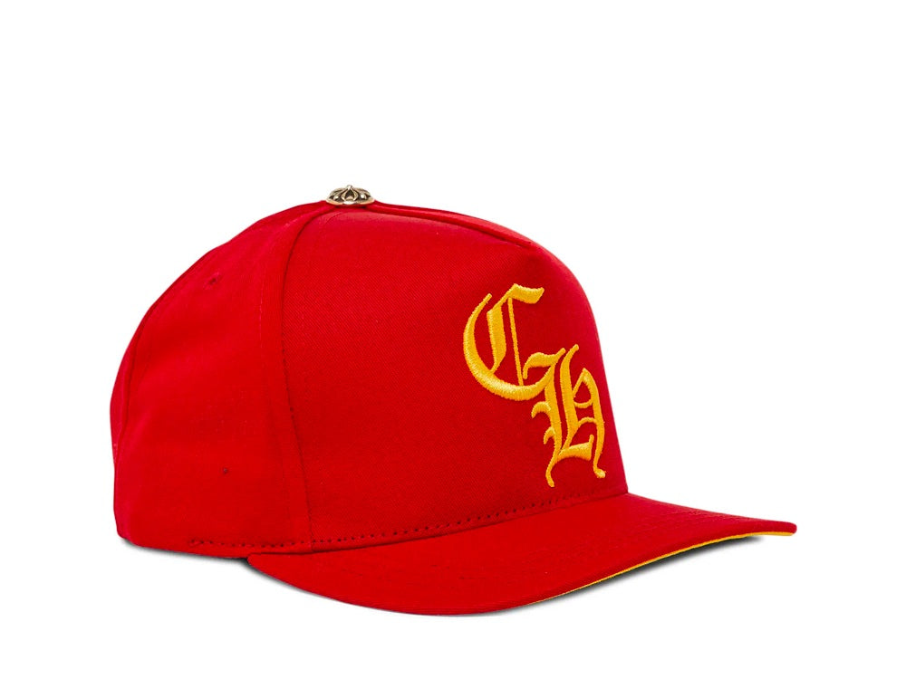 Chrome Hearts CH Silver Button Hat Red/Yellow