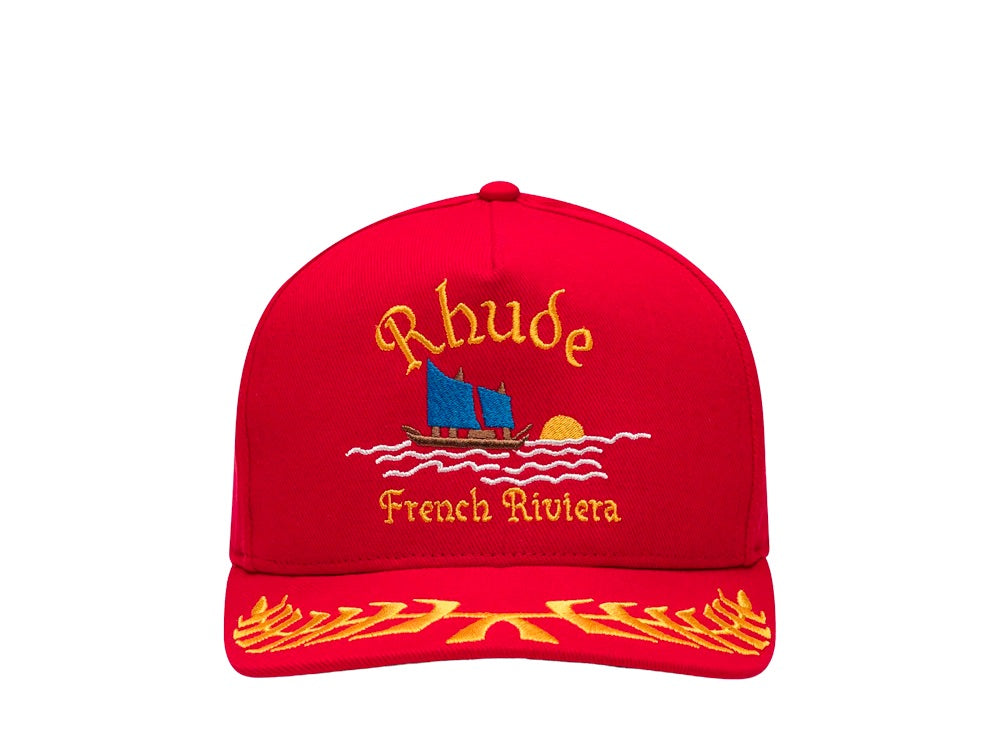 Rhude Riviera Sailing Cap Red