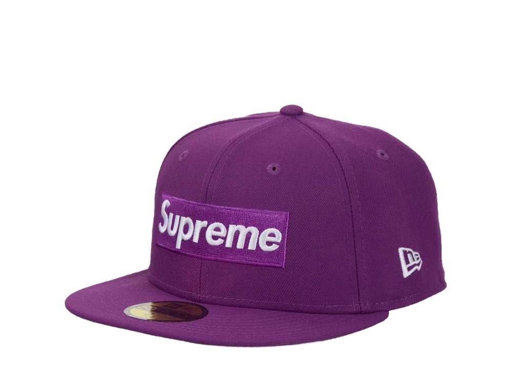 Supreme Championship Box Logo New Era 59Fifty Hat Purple - SS25H112-PURPLE