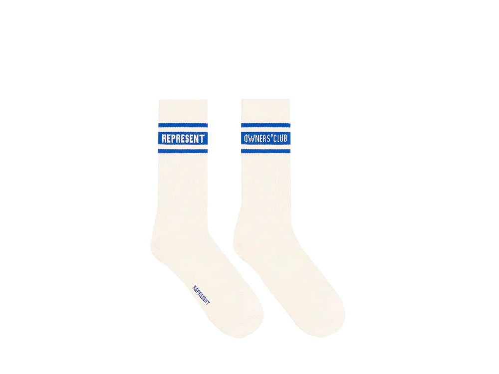 Represent Owners Club Socks Vintage White Cobalt - M10156-231