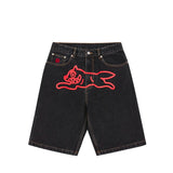 Billionaire Boys Club Running Dog Denim Shorts Black - ICD003-BLACK