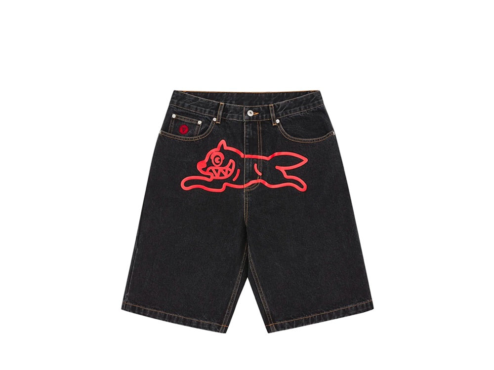 Billionaire Boys Club Running Dog Denim Shorts Black - ICD003-BLACK