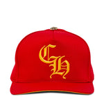 Chrome Hearts CH Silver Button Hat Red/Yellow
