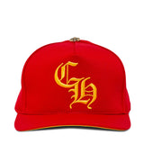 Chrome Hearts CH Silver Button Hat Red/Yellow