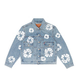 Denim Tears Type-2 All Over Wreath Trucker Jacket Light Wash - 802-0003-30