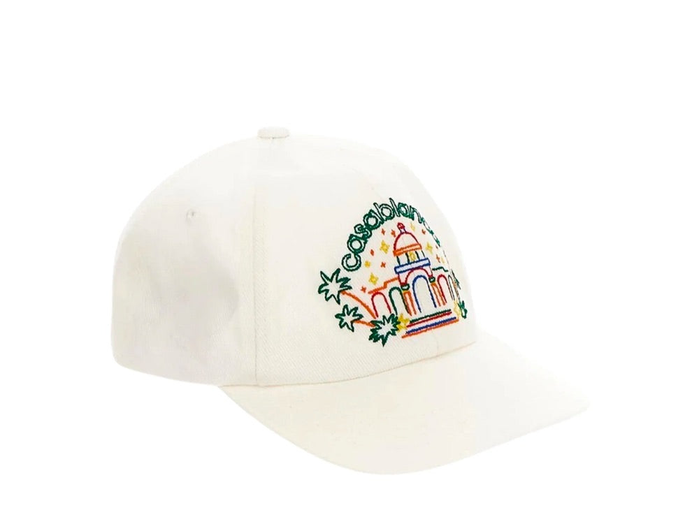 Casablanca Cap Rainbow Crayon Temple White - AF23-HAT-002-22