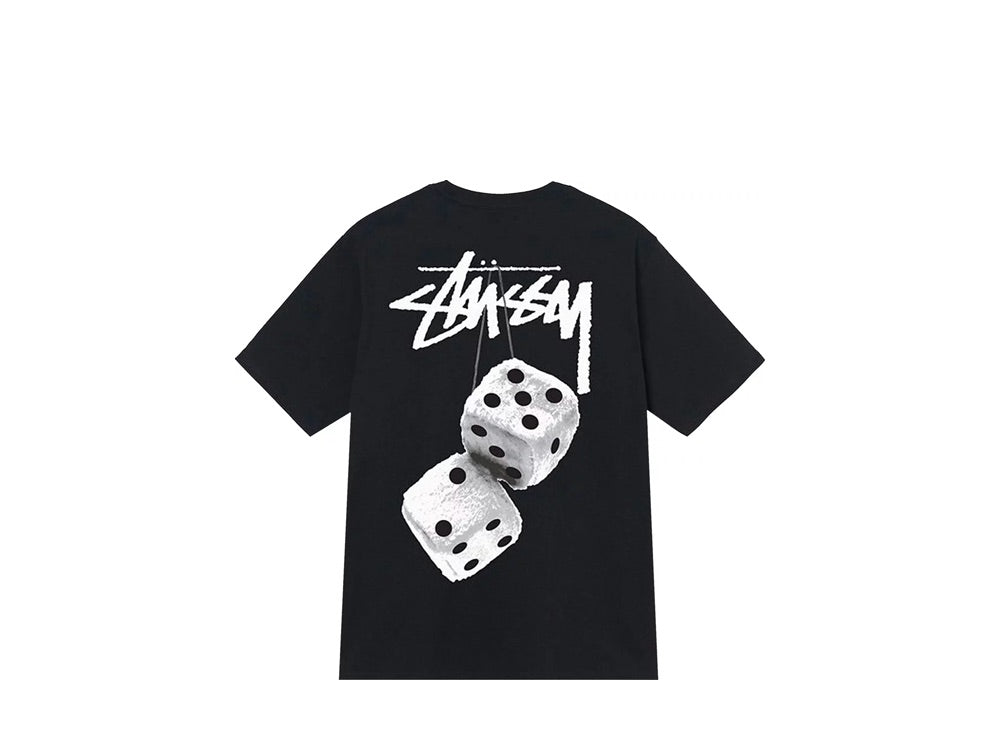 Stussy Fuzzy Dice Tee Black (Heavyweight)