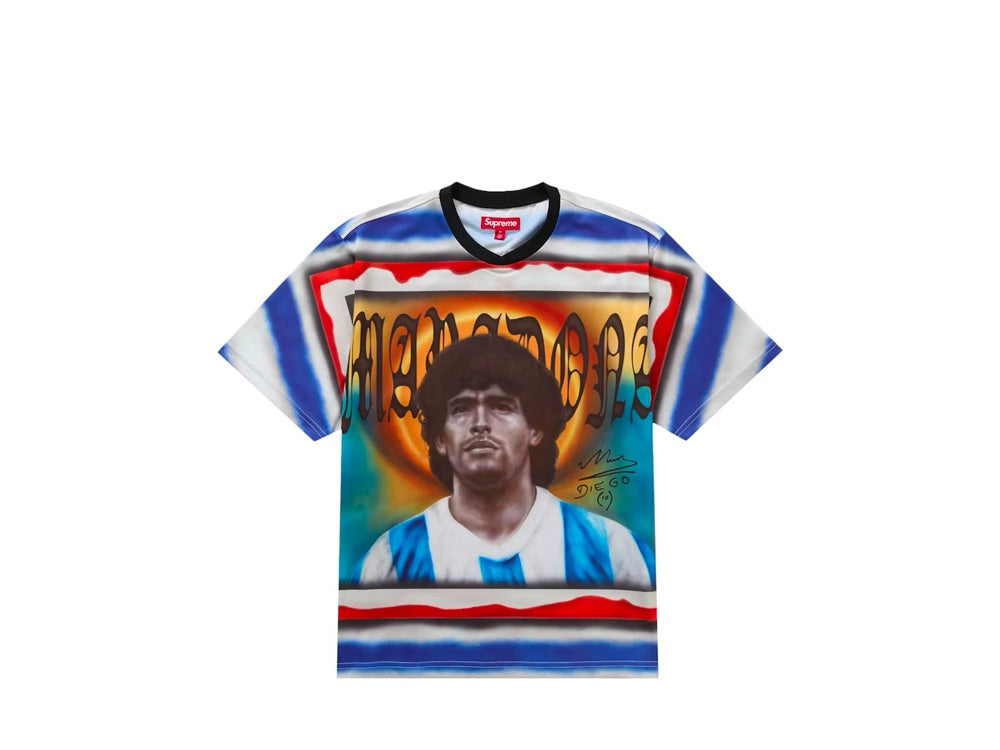 Supreme Maradona Soccer Jersey Multicolor – Elusive Sneaks