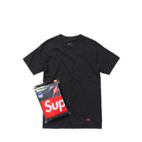 Supreme Hanes Tagless Tees (3 Pack) Black