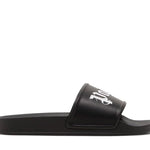 Palm Angels Pool Slides Black - PWIC002C99PLA0031001