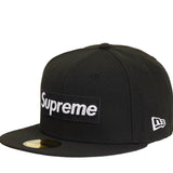 Supreme MLB Teams Chicago Box Logo New Era 59Fifty Fitted Cap Black - SS24H85A-BLK