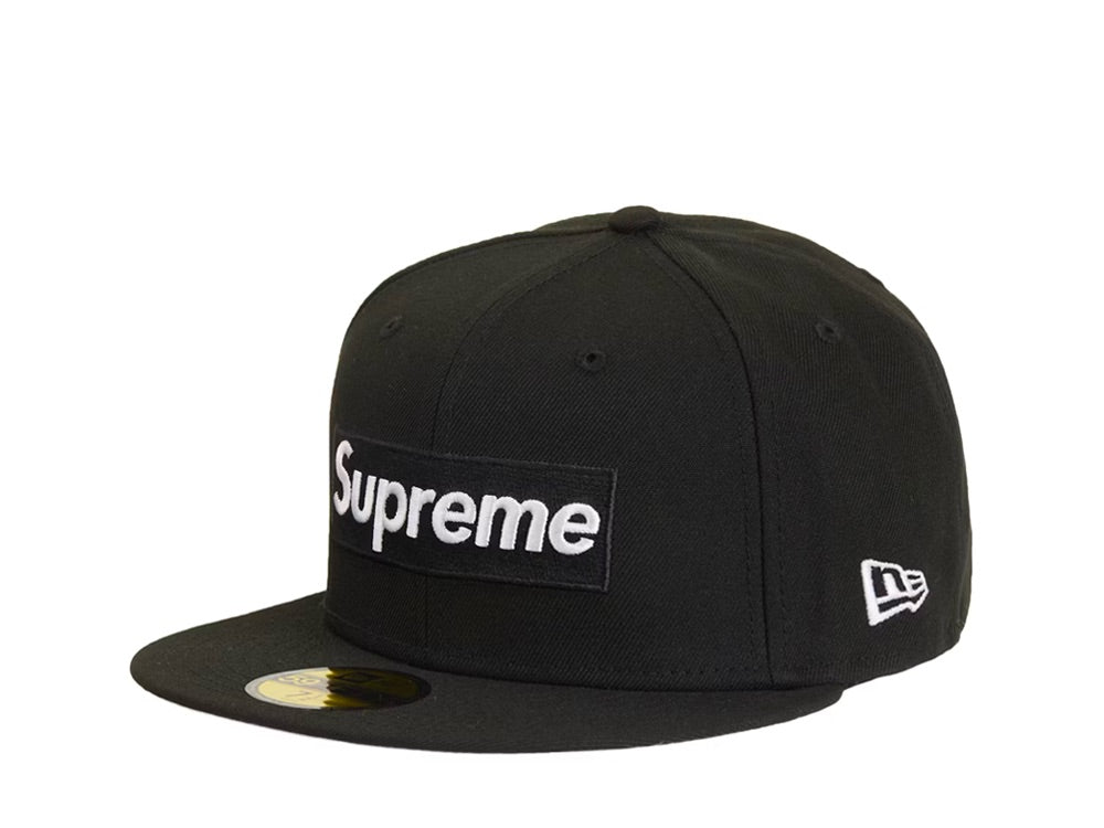 Supreme MLB Teams Chicago Box Logo New Era 59Fifty Fitted Cap Black - SS24H85A-BLK