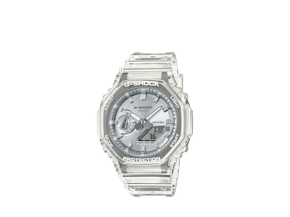 Casio G-SHOCK Ana-Digi Watch Skeleton Silver