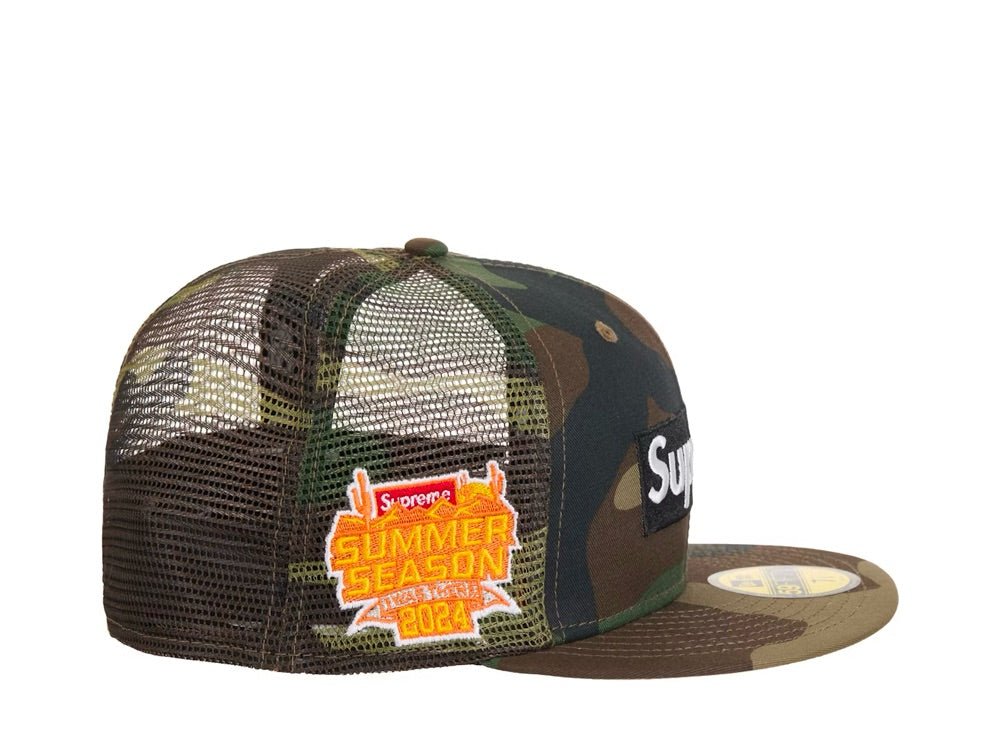 Supreme Box Logo Mesh Back New Era Cap (SS24) Camo - SS24H14-CMO