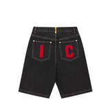 Billionaire Boys Club Running Dog Denim Shorts Black - ICD003-BLACK