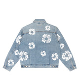 Denim Tears Type-2 All Over Wreath Trucker Jacket Light Wash - 802-0003-30