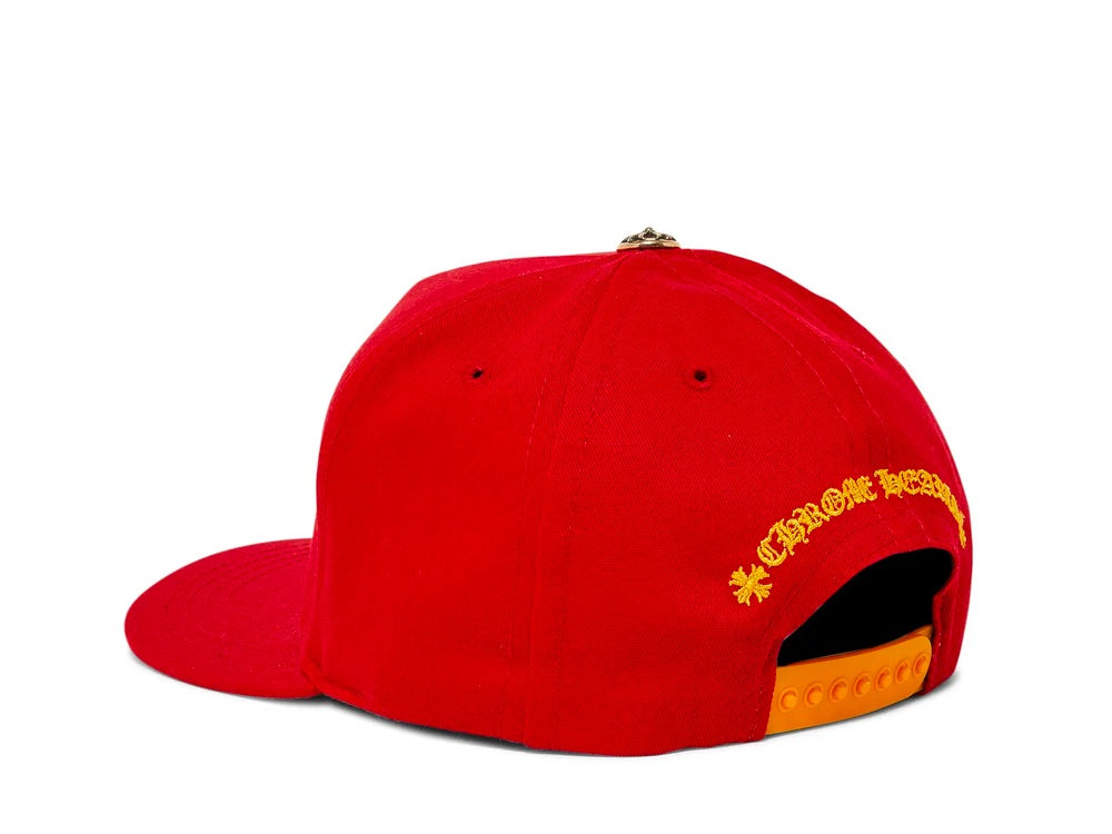 Chrome Hearts CH Silver Button Hat Red/Yellow