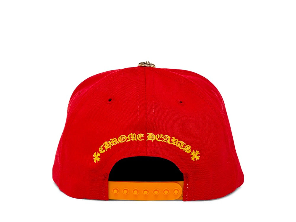 Chrome Hearts CH Silver Button Hat Red/Yellow
