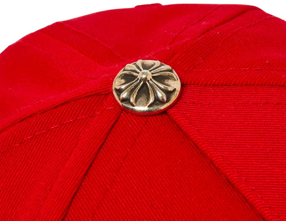 Chrome Hearts CH Silver Button Hat Red/Yellow