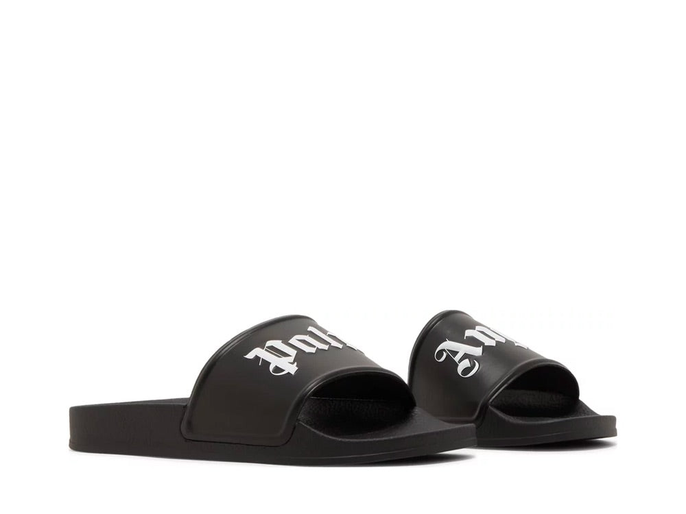 Palm Angels Pool Slides Black - PWIC002C99PLA0031001