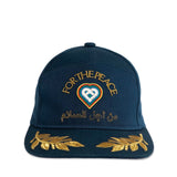 Casablanca For The Peace Embroidered Cap Navy - AF23-HAT-008-02