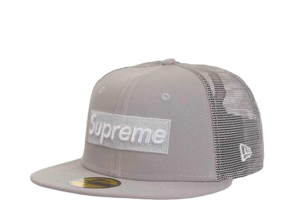 Supreme Box Logo Mesh Back New Era Cap (SS24) Gray - SS24H14-GRY