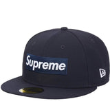 Supreme Championship Box Logo New Era 59Fifty Hat Navy - SS25H112-NAVY