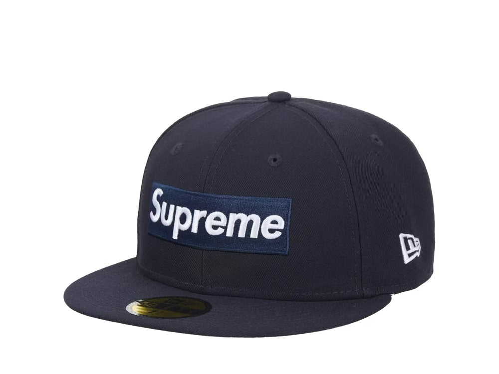 Supreme Championship Box Logo New Era 59Fifty Hat Navy - SS25H112-NAVY