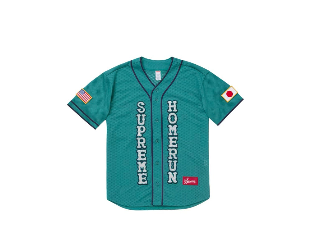 Supreme Homerun Baseball Jersey Teal