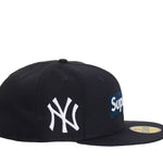 Supreme MLB Teams New York Box Logo New Era 59Fifty Fitted Cap Navy - SS24H85C-NVY