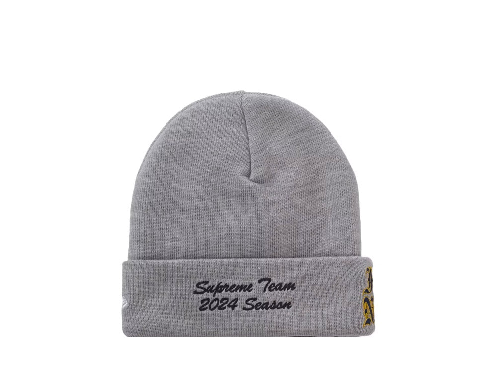 Supreme New Era Salvation Beanie Heather Grey - SS24BN12-HGY