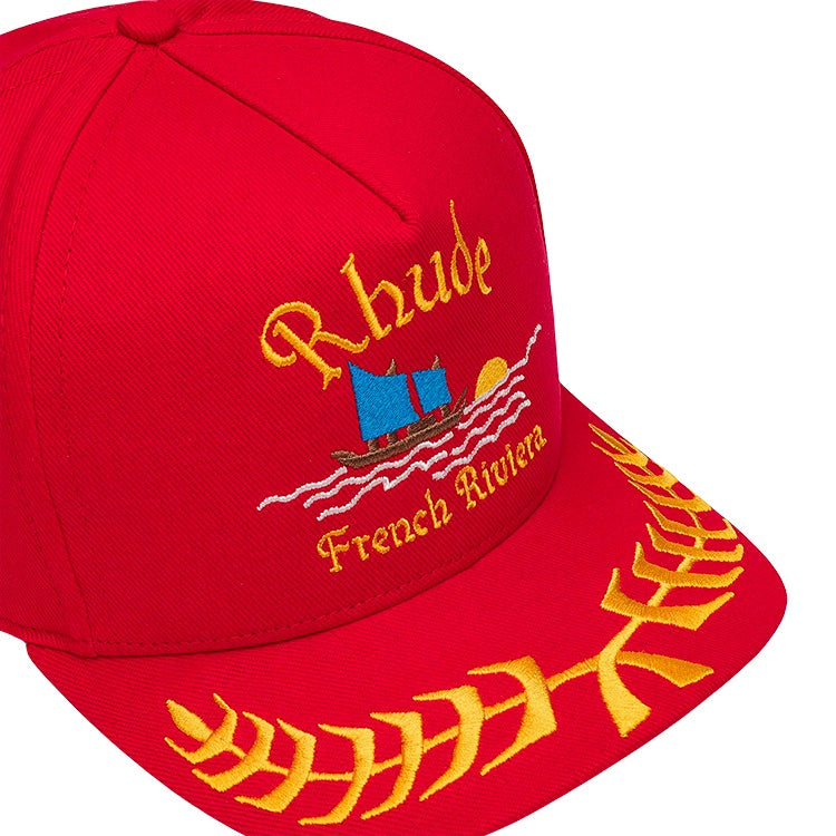 Rhude Riviera Sailing Cap Red