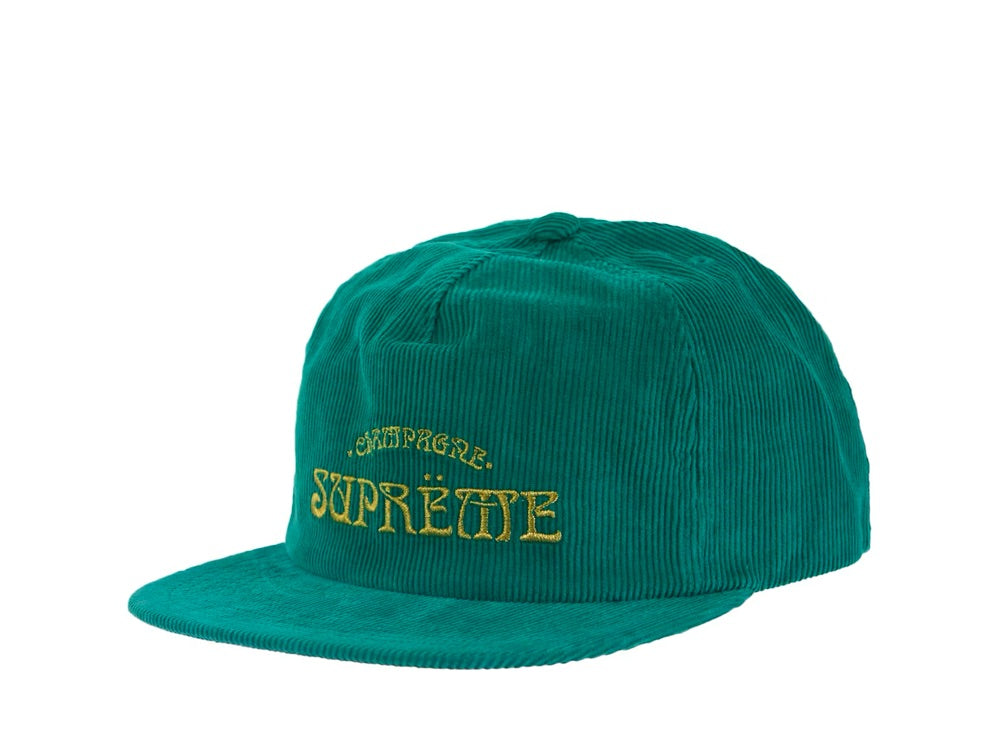 Supreme Champagne Corduroy 5-Panel Cap Green - SS24H66-GRN