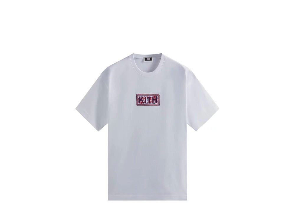 Kith Needlepoint Classic Logo Tee White