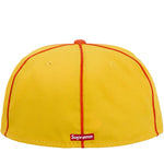 Supreme x New Era Piping Script Logo Cap Yellow