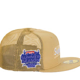 Supreme Box Logo Mesh Back New Era Cap (SS24) Light Gold - SS24H14-GLD