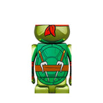 Bearbrick x Teenage Mutant Ninja Turtles Raphael Chrome 100% & 400% Set