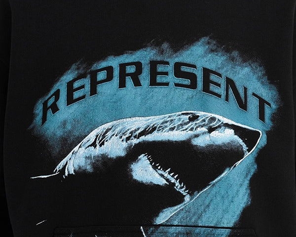 Represent Shark Hoodie Black-M04222-01