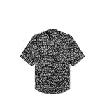 Balenciaga All Over Logo Short Sleeve Shirt Black