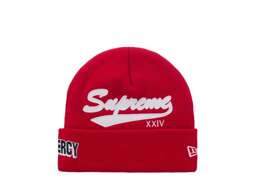 Supreme New Era Salvation Beanie Red - SS24BN12-RED