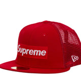 Supreme Box Logo Mesh Back New Era Cap (SS24) Red