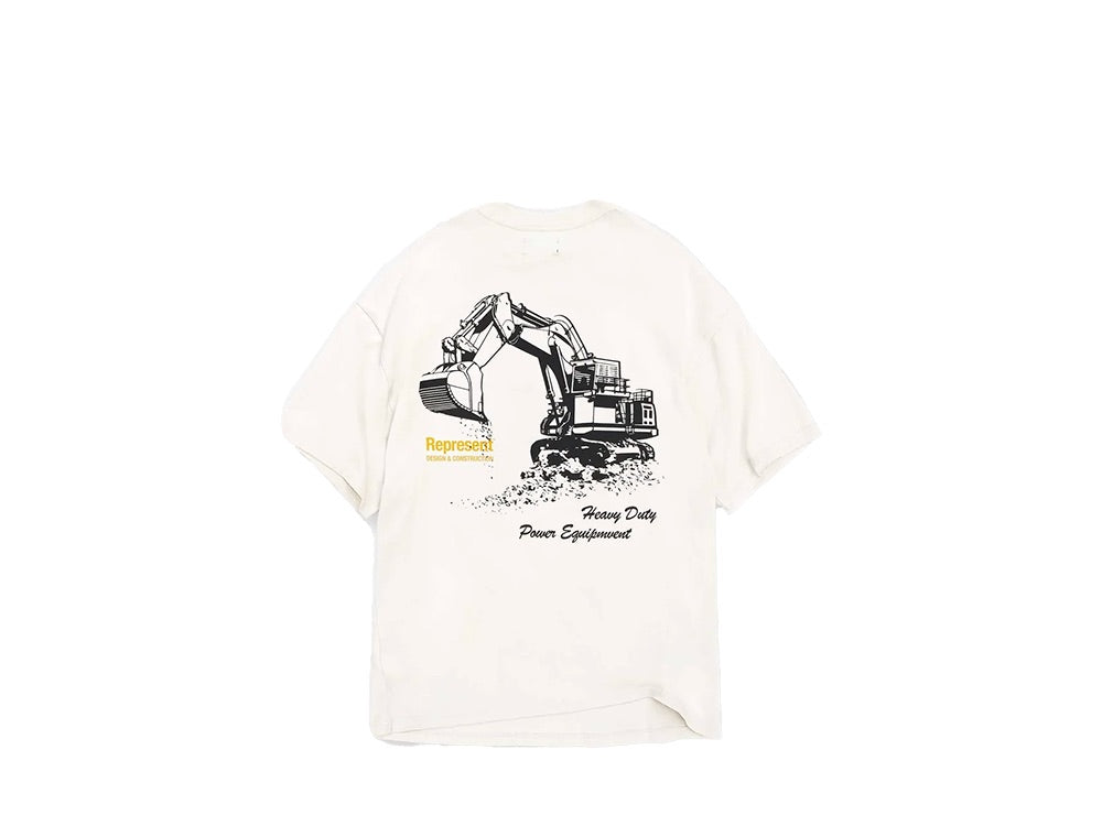 Represent Design & Construction T-Shirt Flat White-M05232-72