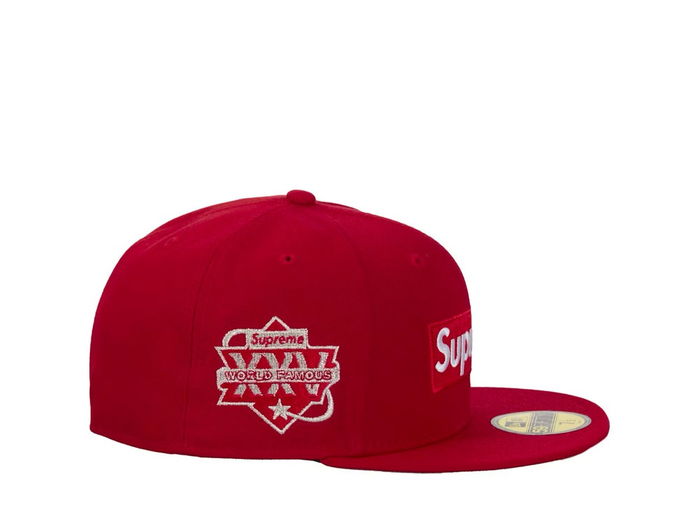 Supreme Championship Box Logo New Era 59Fifty Hat Red - SS25H112-RED