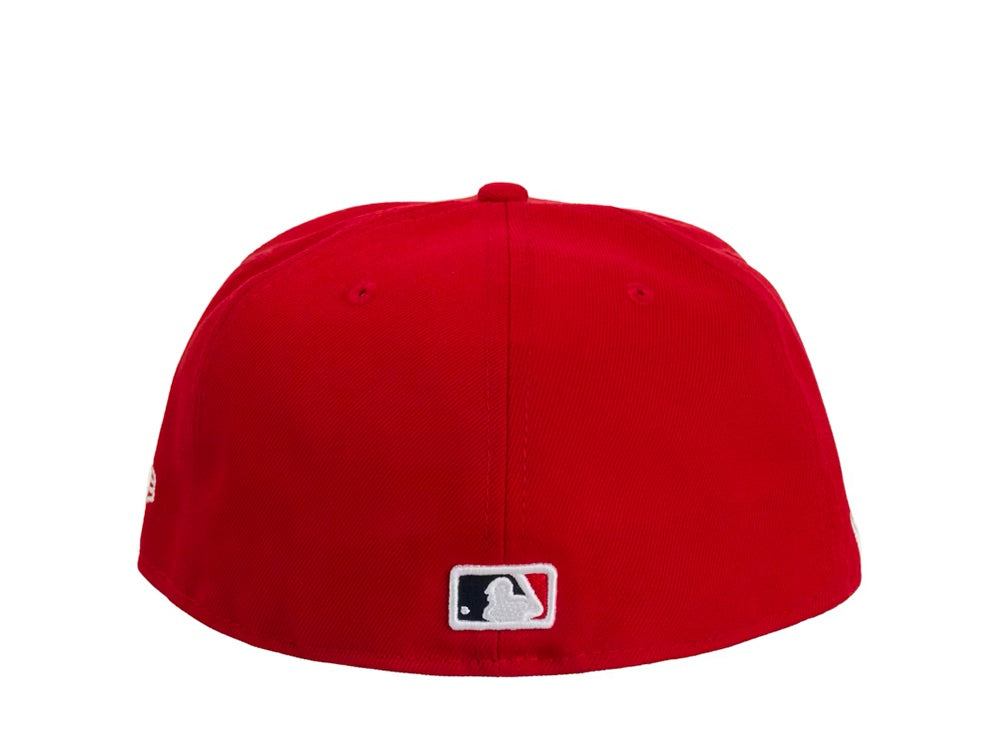 Supreme MLB Teams Atlanta Box Logo New Era 59Fifty Fitted Cap Red - SS24H85E-RED