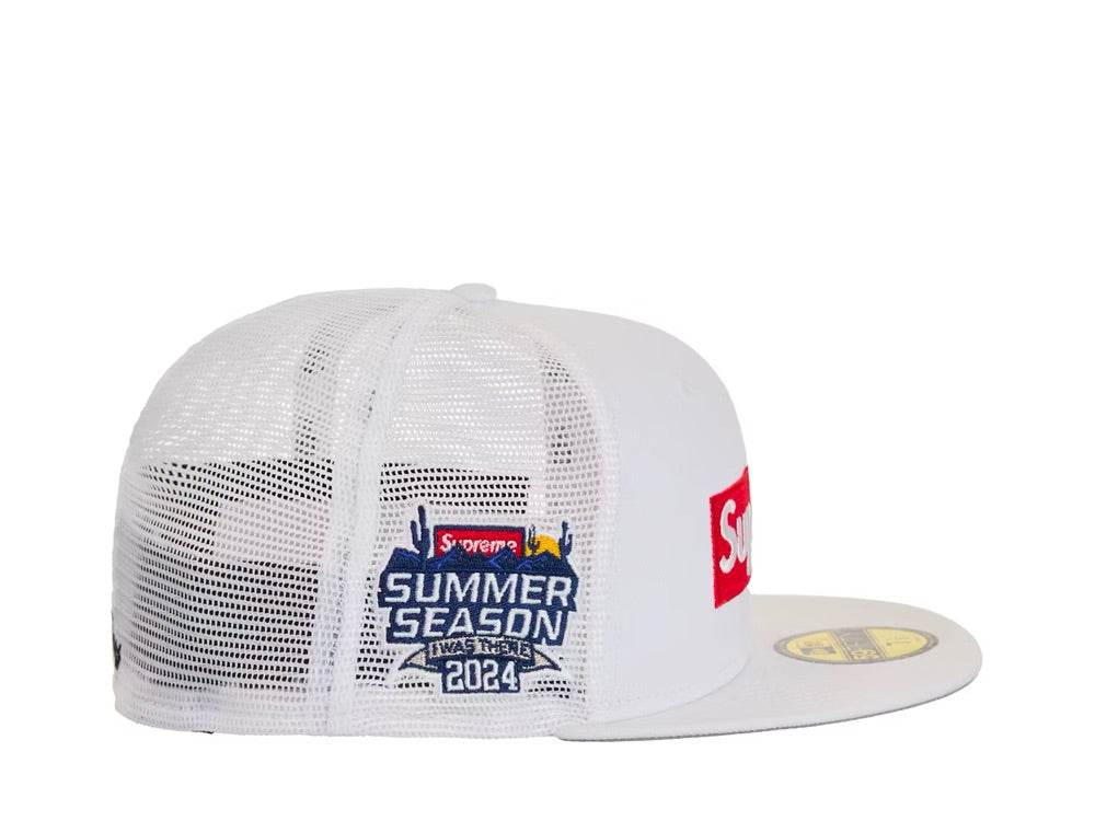 Supreme Box Logo Mesh Back New Era Cap (SS24) White - SS24H14-WHT