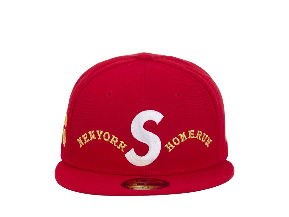 Supreme Homerun S Logo New Era 59Fifty Hat
Red