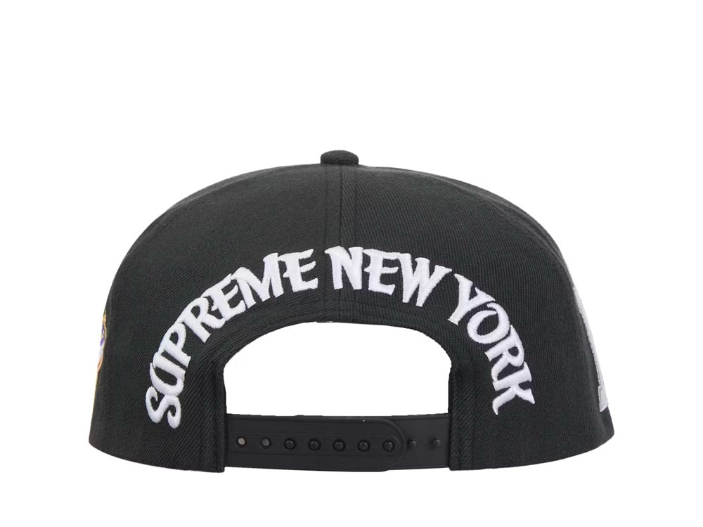 Supreme New York 6-Panel Black - SS25H28-BLACK