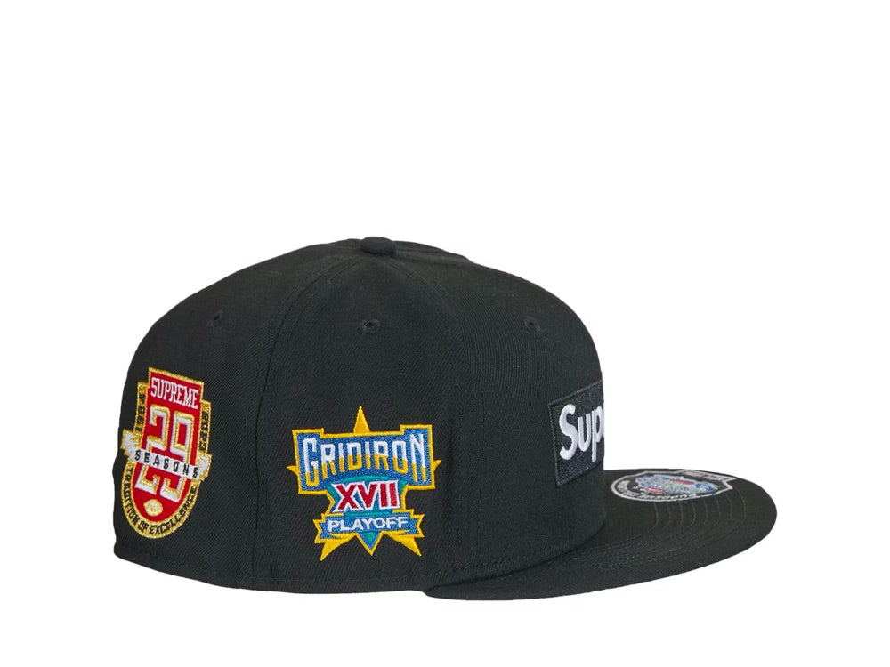 Supreme Championships Box Logo New Era Fitted Hat Black