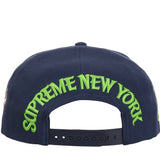 Supreme New York 6-Panel Navy - SS25H28-NAVY