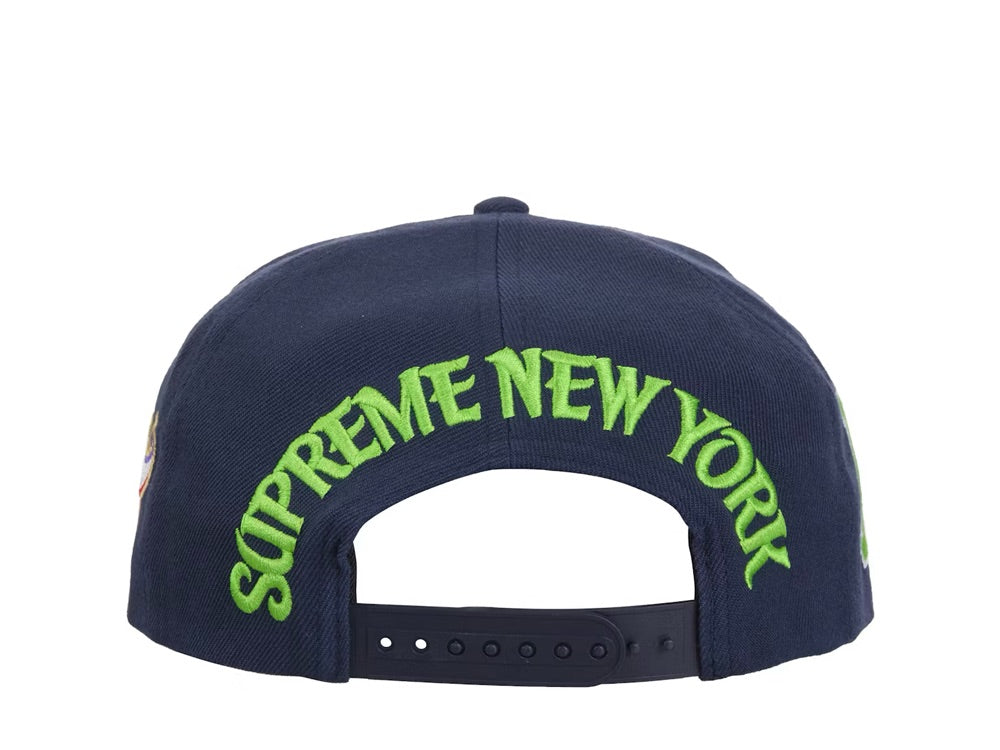 Supreme New York 6-Panel Navy - SS25H28-NAVY